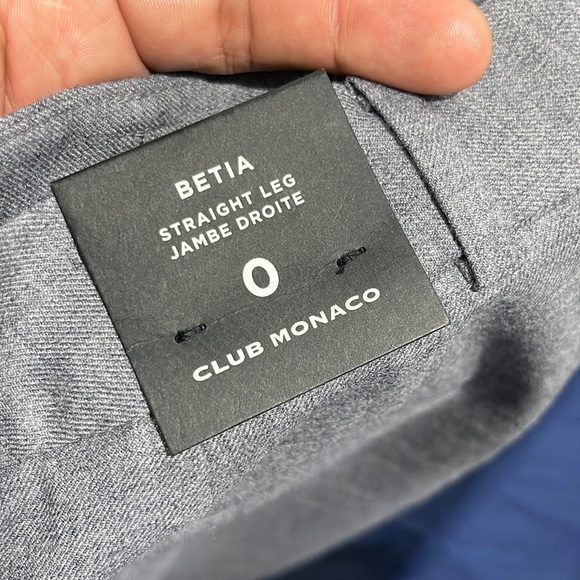 Club Monaco betia straight pant pantalons grey - Picture 4 of 10